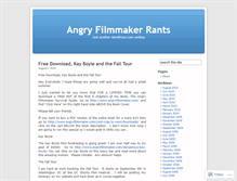 Tablet Screenshot of angryfilmmaker.wordpress.com