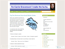 Tablet Screenshot of carriegravenson.wordpress.com