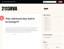 Tablet Screenshot of 2113rva.wordpress.com