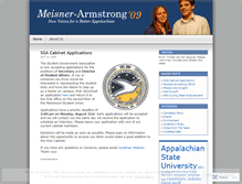 Tablet Screenshot of meisnerarmstrong.wordpress.com