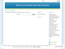 Tablet Screenshot of huellasandes.wordpress.com