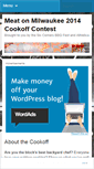 Mobile Screenshot of cookoffcontest.wordpress.com