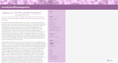 Desktop Screenshot of bromleyhealthmanagement.wordpress.com