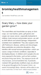 Mobile Screenshot of bromleyhealthmanagement.wordpress.com
