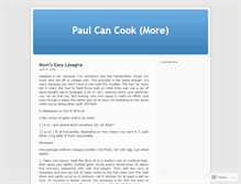 Tablet Screenshot of paulcancook.wordpress.com