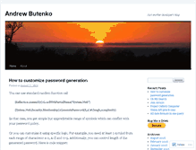 Tablet Screenshot of andrewbutenko.wordpress.com