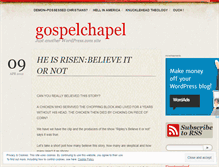 Tablet Screenshot of gospelchapel.wordpress.com