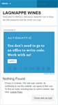 Mobile Screenshot of lagniappewines.wordpress.com