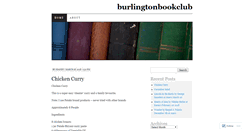 Desktop Screenshot of burlingtonbookclub.wordpress.com