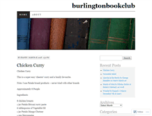 Tablet Screenshot of burlingtonbookclub.wordpress.com