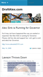 Mobile Screenshot of draftalex.wordpress.com