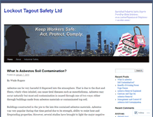 Tablet Screenshot of lockouttagoutsafety.wordpress.com