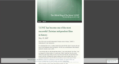 Desktop Screenshot of gonethefilm.wordpress.com