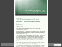 Tablet Screenshot of gonethefilm.wordpress.com