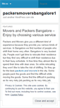 Mobile Screenshot of packersmoversbangalore1.wordpress.com