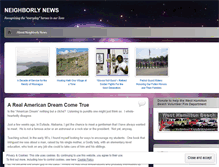 Tablet Screenshot of neighborlynews.wordpress.com