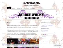 Tablet Screenshot of jabberwockyevents.wordpress.com