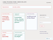 Tablet Screenshot of chocolatematters.wordpress.com