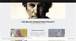 Desktop Screenshot of brucespringsteenproject.wordpress.com