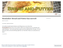 Tablet Screenshot of breadandputter.wordpress.com