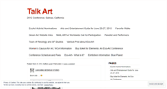 Desktop Screenshot of ecoartactivism.wordpress.com