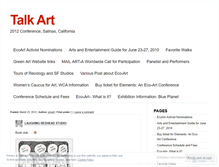 Tablet Screenshot of ecoartactivism.wordpress.com