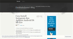 Desktop Screenshot of hackbakuljamu.wordpress.com