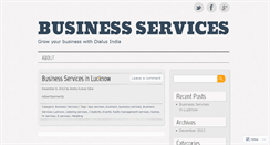 Desktop Screenshot of businessservicesblog.wordpress.com
