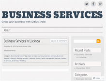 Tablet Screenshot of businessservicesblog.wordpress.com