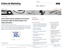 Tablet Screenshot of esferamarketing.wordpress.com