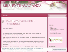 Tablet Screenshot of extravaganzaworld.wordpress.com