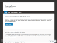 Tablet Screenshot of lindsayhyzer.wordpress.com