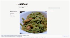 Desktop Screenshot of eatlifteat.wordpress.com