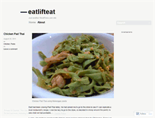 Tablet Screenshot of eatlifteat.wordpress.com