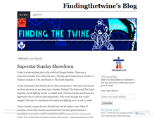 Tablet Screenshot of findingthetwine.wordpress.com