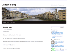 Tablet Screenshot of caitigirl.wordpress.com