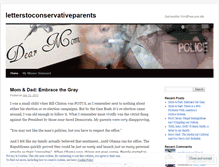 Tablet Screenshot of letterstoconservativeparents.wordpress.com