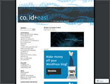 Tablet Screenshot of coideas.wordpress.com