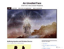 Tablet Screenshot of anunveiledface.wordpress.com