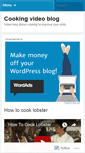 Mobile Screenshot of cookingvideoblog.wordpress.com