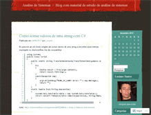 Tablet Screenshot of analisedesistemas.wordpress.com