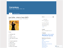 Tablet Screenshot of correnteza.wordpress.com