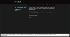 Desktop Screenshot of press1start.wordpress.com