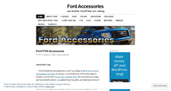 Desktop Screenshot of fordaccessories.wordpress.com