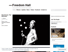 Tablet Screenshot of freedomhallblog.wordpress.com