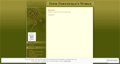 Desktop Screenshot of effieferntickle.wordpress.com