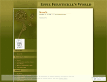 Tablet Screenshot of effieferntickle.wordpress.com