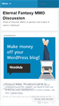 Mobile Screenshot of eternalfantasymmo.wordpress.com