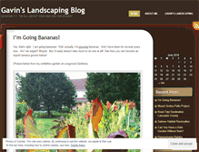 Tablet Screenshot of gavinslandscaping.wordpress.com
