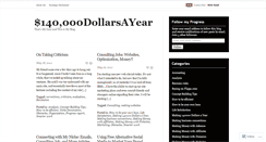 Desktop Screenshot of 140000dollarsayear.wordpress.com